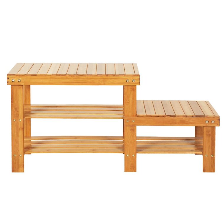 Bamboo storage online bench